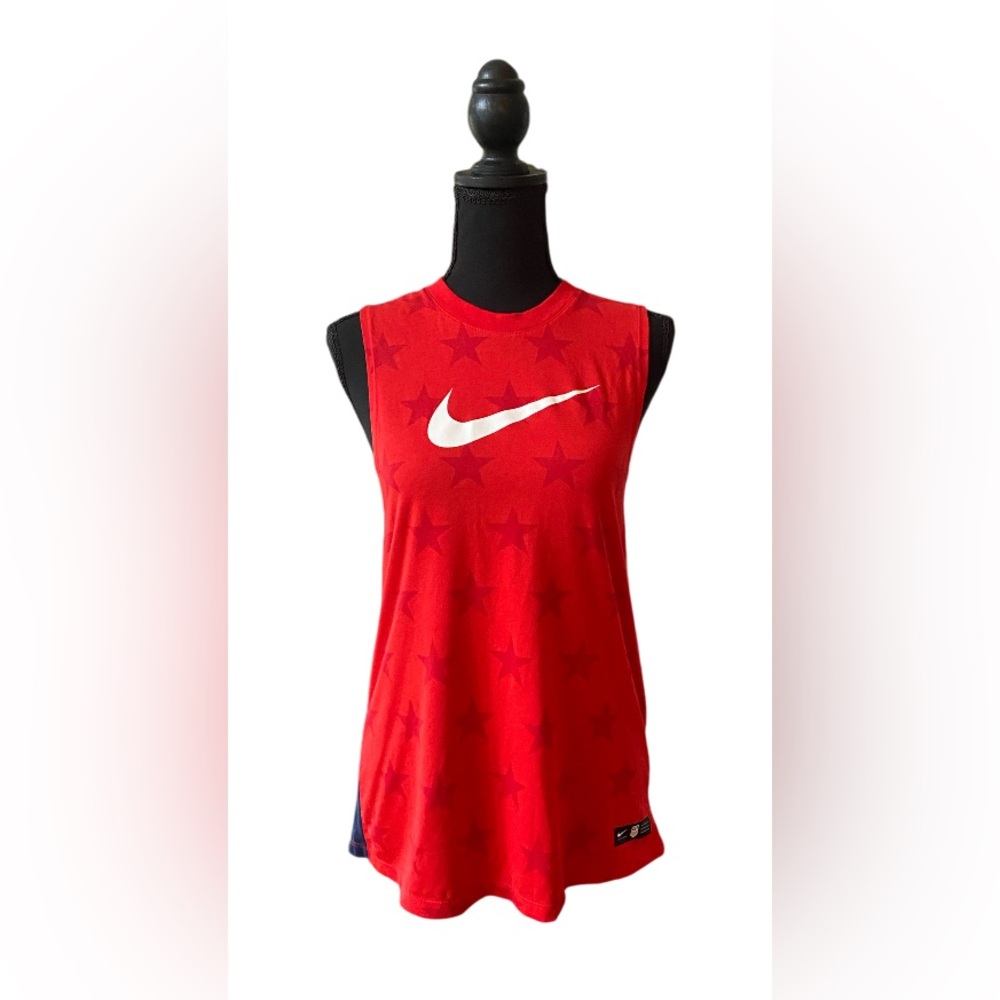 Nike: The Nike Tee Women's Red Sleeveless Football Top
